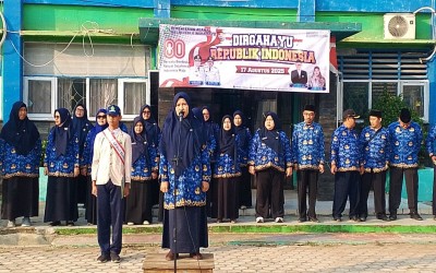MTsN 11 Indramayu Gelar Upacara HUT RI ke-80 dengan Khidmat