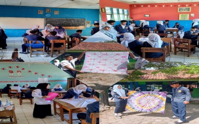 Dari Kain Polos Ubah Jadi Karya Seni